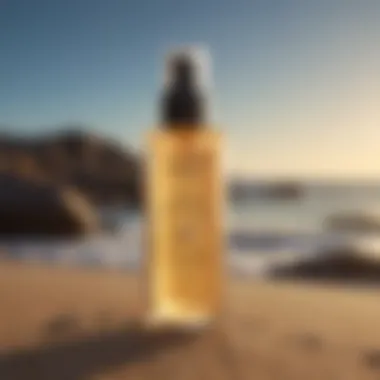 Natural mineral sunscreen protecting ocean life