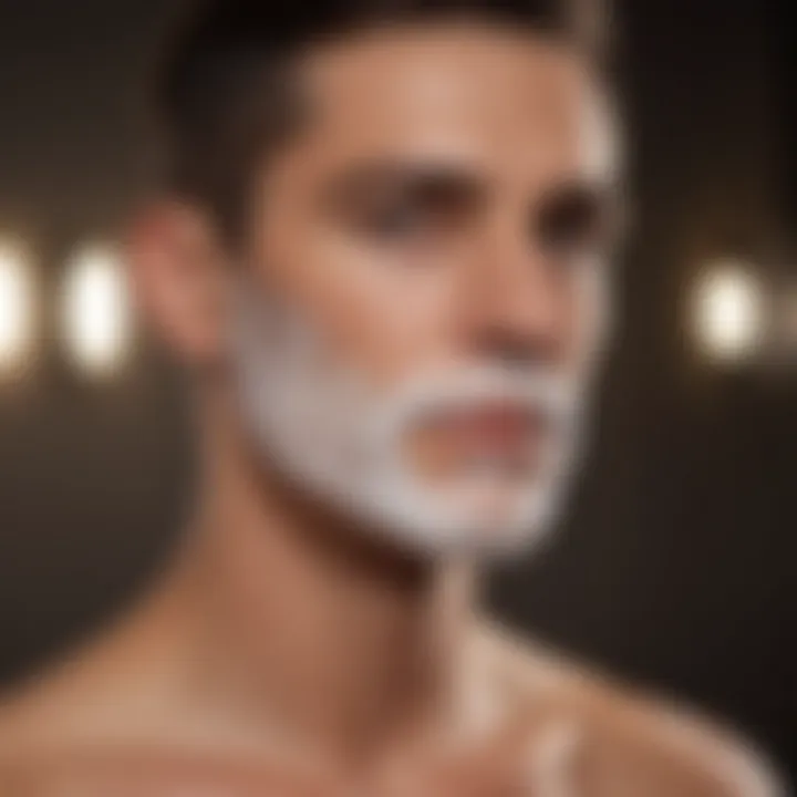 Morning sunlight illuminating a shaving routine