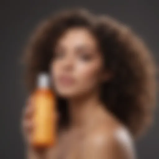 Organic Curly Hair Shampoo Bottle