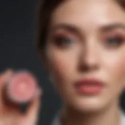 A close-up view of pharmacy makeup products showcasing unique formulations.