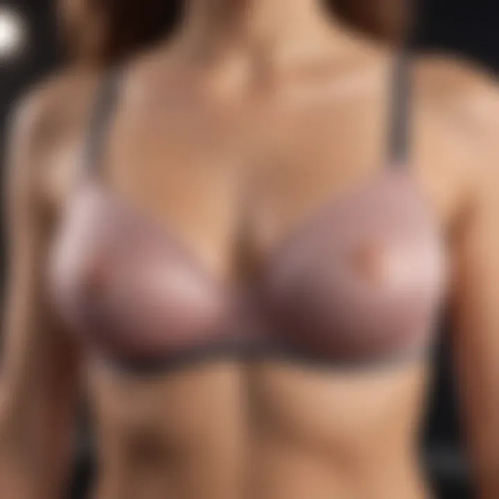 Illustration showing the correct way to measure for a bra size