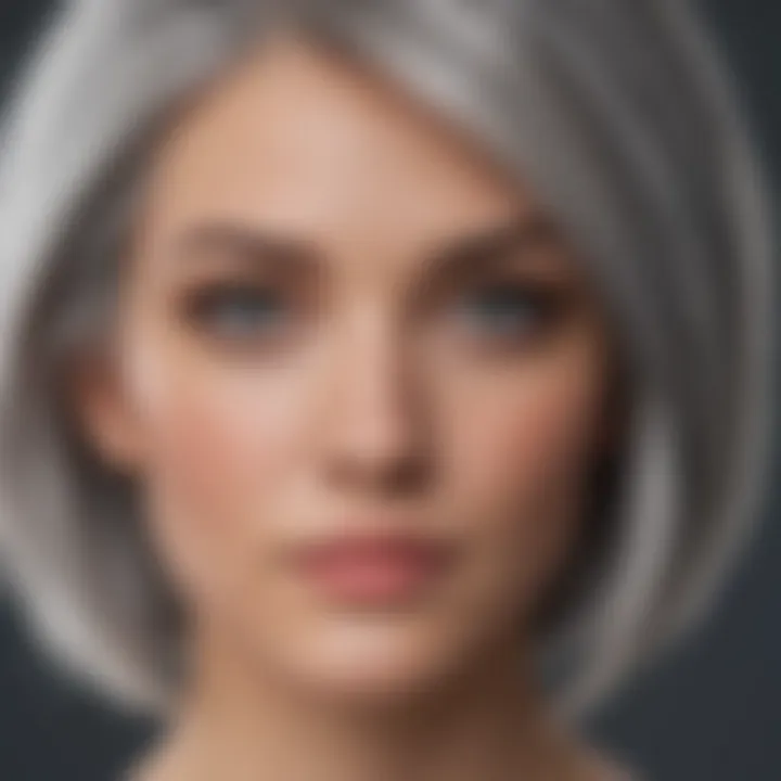 Professional Gray Hair Color Application