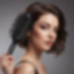 Revlon Small Blow Dry Brush showcasing its ergonomic design