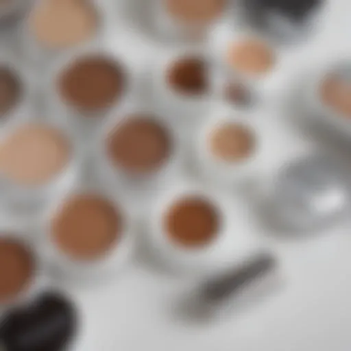 Close-up of Rodan and Fields Brow Boost shades displayed on a vanity