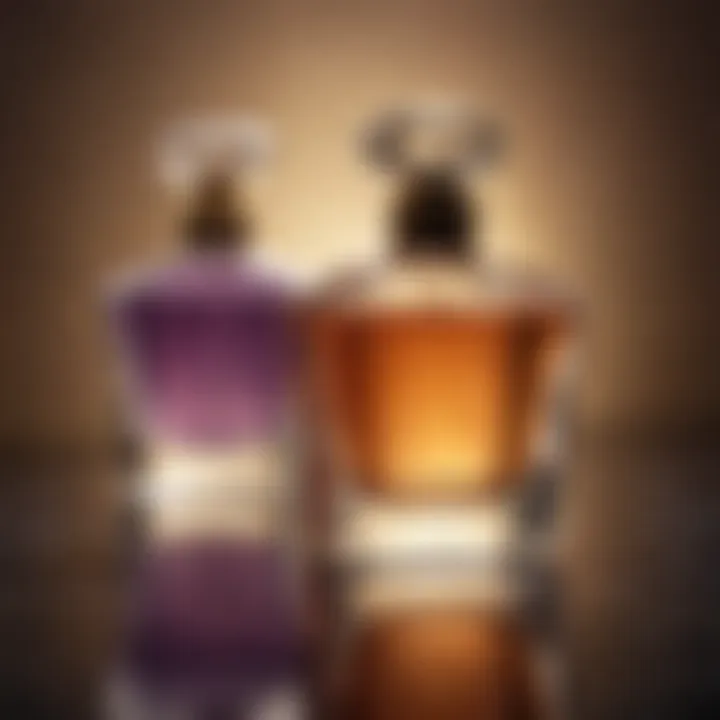 Timeless elegance of romance perfume bottles