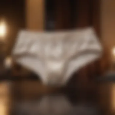 Silk panties in a sophisticated setting