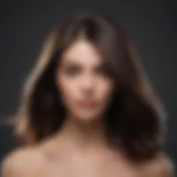 Sleek hair straightening technique