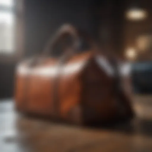 Sophisticated Leather Weekender Bag