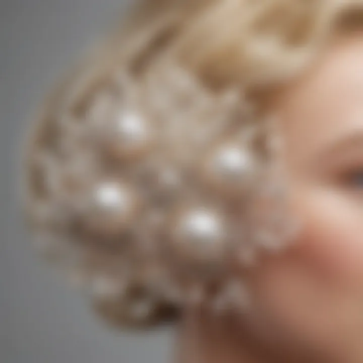 Stylish Hair Accessory with Pearl Embellishments