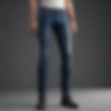 Tailored Fit Skinny Jeans on Mannequin