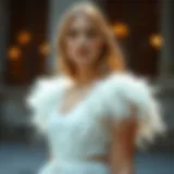 The Allure of the Revolve White Feather Dress Introduction