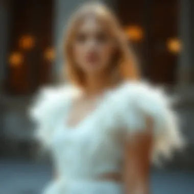 The Allure of the Revolve White Feather Dress Introduction
