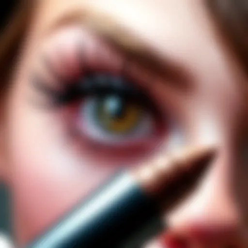 Close-up of volumizing mascara wand