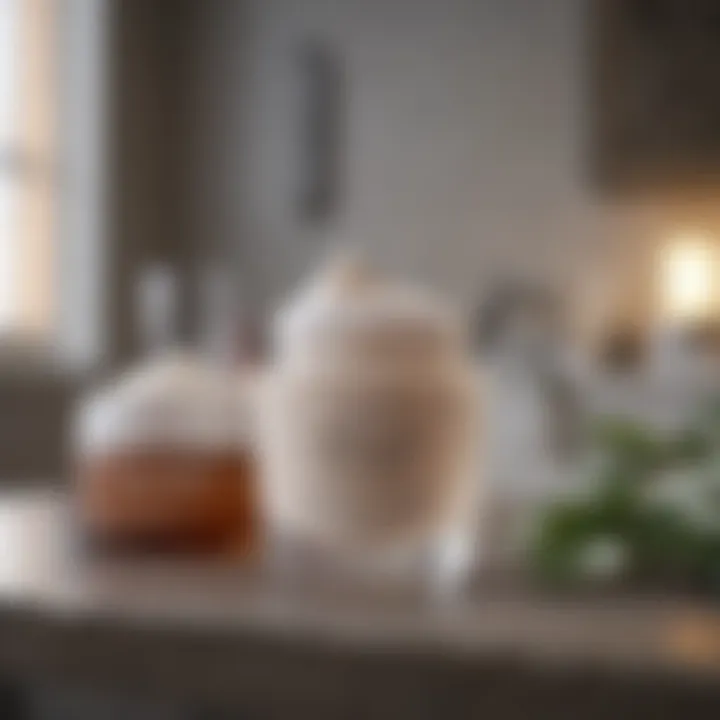 Variety of facial moisturizers on a countertop