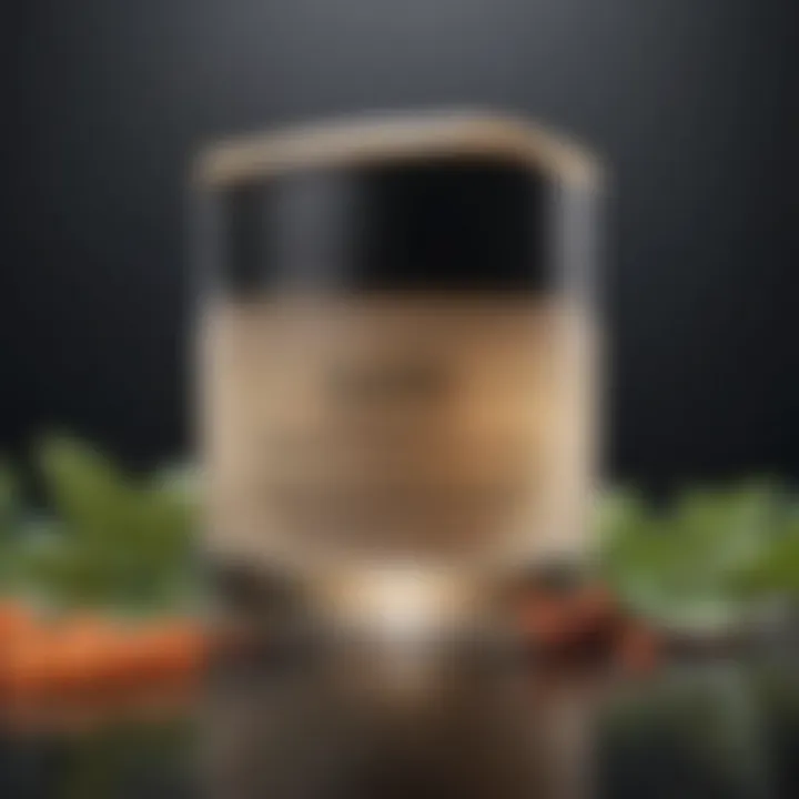 Ingredients list highlighting key components for skincare