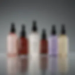 A selection of serums designed for normal to dry skin, showcasing various textures and packaging.