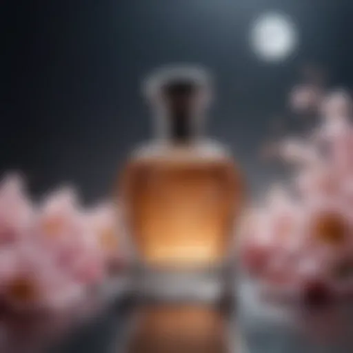 An artistic representation of the fragrance notes of Moon by Ariana Grande