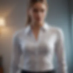 Sleek design showcasing super thin long sleeve shirt on a stylish background