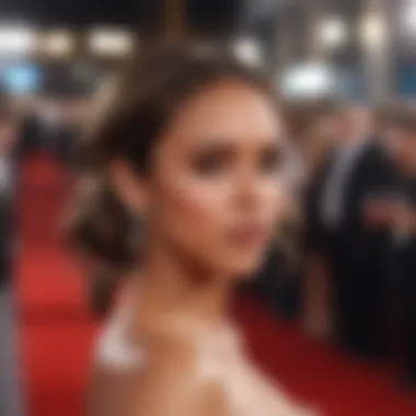 Authenticity on the Red Carpet Jessica Alba at a red carpet event expressing her authentic self