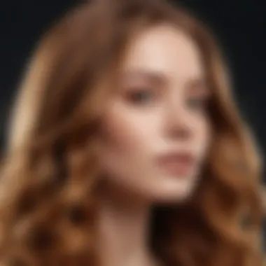 Nourished and Luminous Locks Close-up of vibrant hair glistening with natural oils