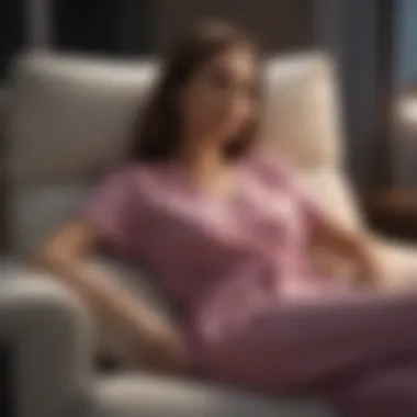 Exploring Fabric Choices Luxurious fabric textures of recliner night t-shirts.