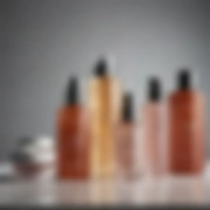 Assortment of skin care products
