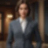 Modern tailored suit for ladies showcasing a blend of elegance and professionalism