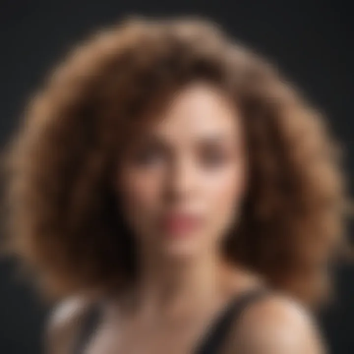 A lush, defined curly hairstyle showcasing optimal care