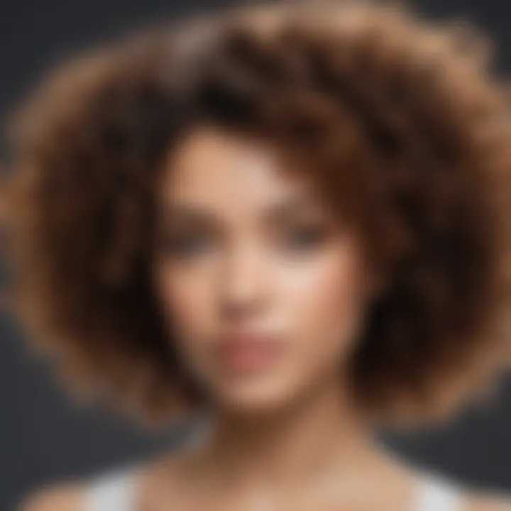 A visual representation of different curly hair types