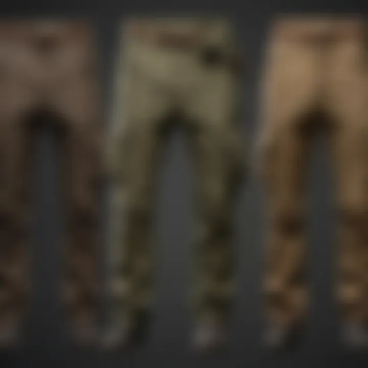 Historical sketch depicting the evolution of cargo pants from past to present