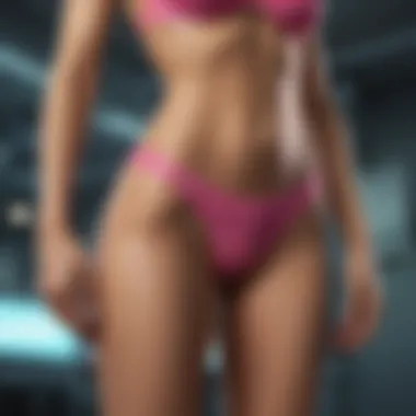 Thong bikini on mannequin