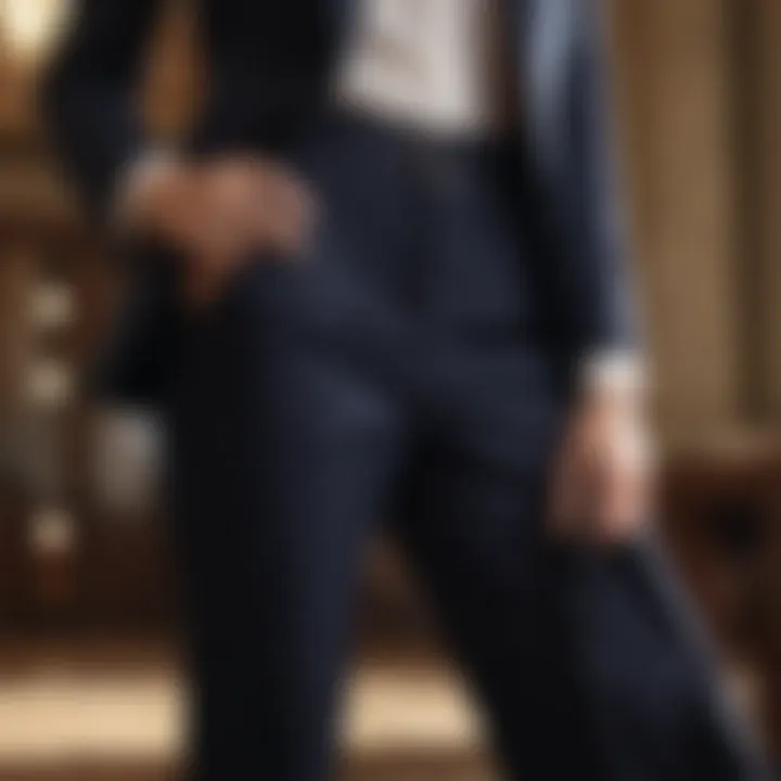 Timeless pinstripe business slacks