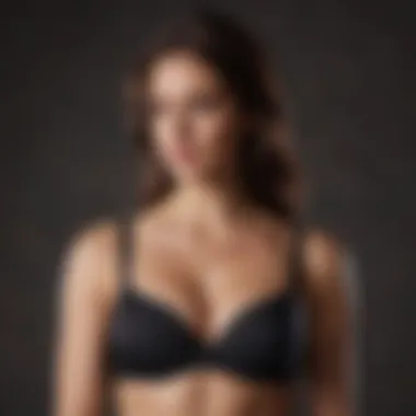 Silhouette of a woman standing confidently in a well-fitted bra