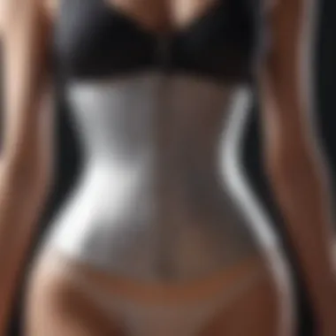 Sleek Silver Waist Trainer Sleek silver waist trainer for effective waist training