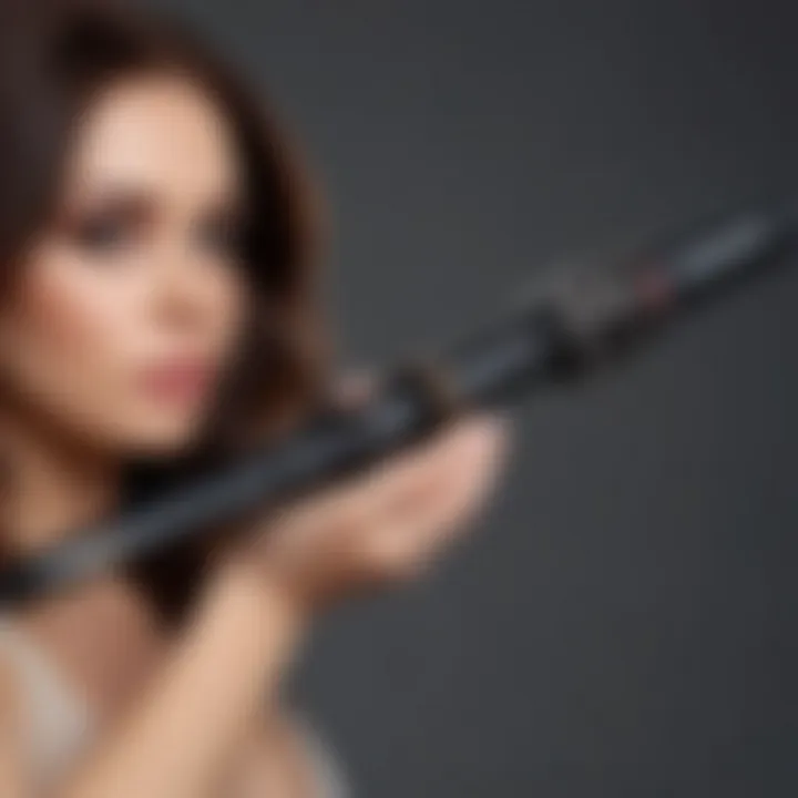 Advanced curling wand with auto-rotating feature