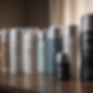 Illustration of various types of deodorants available in the market
