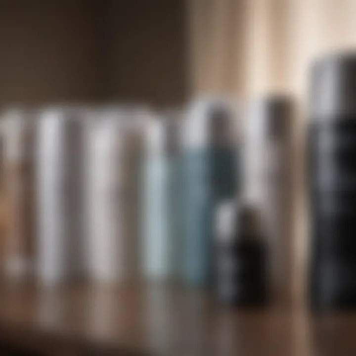 Illustration of various types of deodorants available in the market