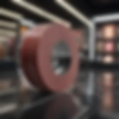 Elegance Redefined: Fashion Tape Display Fashion tape in elegant display