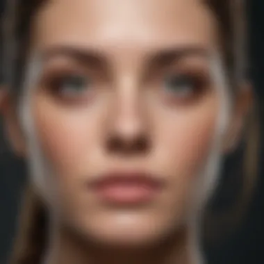 Application technique of green color corrector on under-eye area