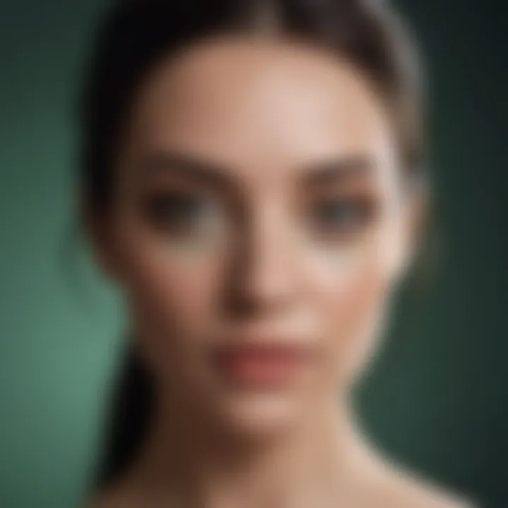 Layering makeup with green color corrector for a flawless look