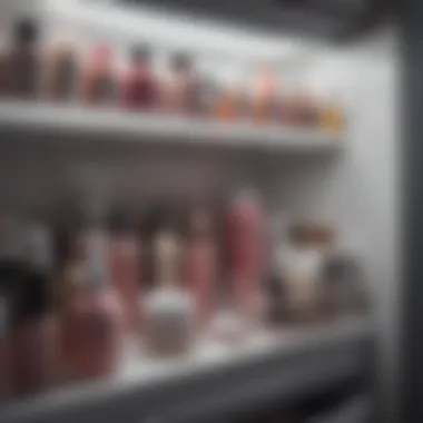 An open Vanity Planet Makeup Fridge filled with various beauty products.