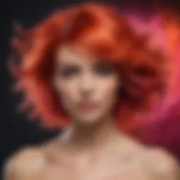 Vibrant Temporary Hair Dye Option