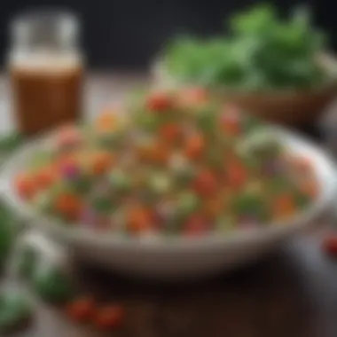 Nutrient-rich Vegetable Salad with Quinoa Vibrant vegetable salad with quinoa