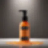 A vibrant bottle of vitamin C facial wash