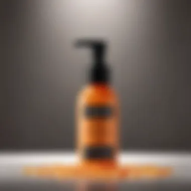 A vibrant bottle of vitamin C facial wash