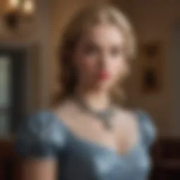 A vintage Witherspoon dress showcasing intricate design details